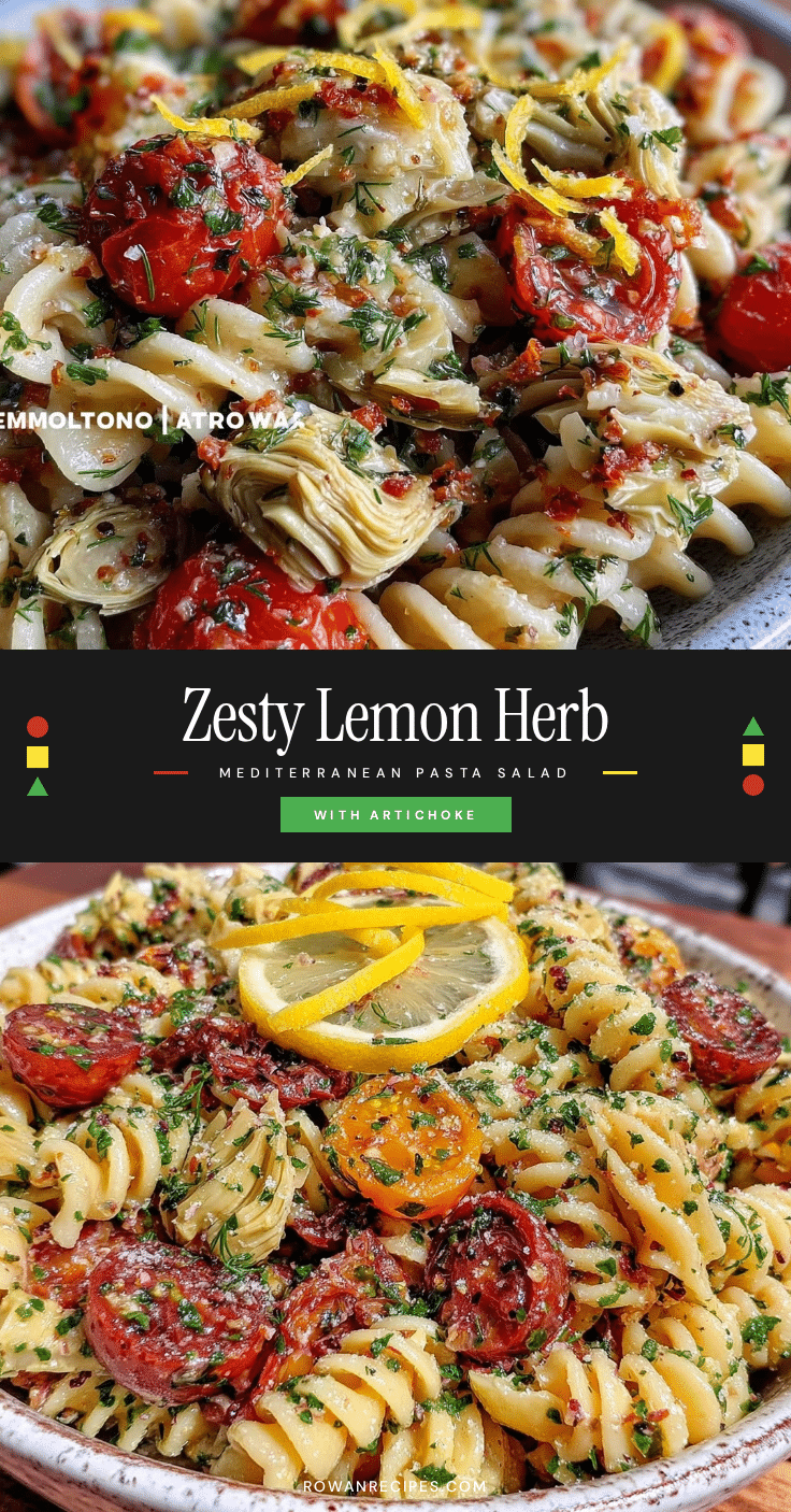 fresh lemon herb mediterranean pasta salad recipe