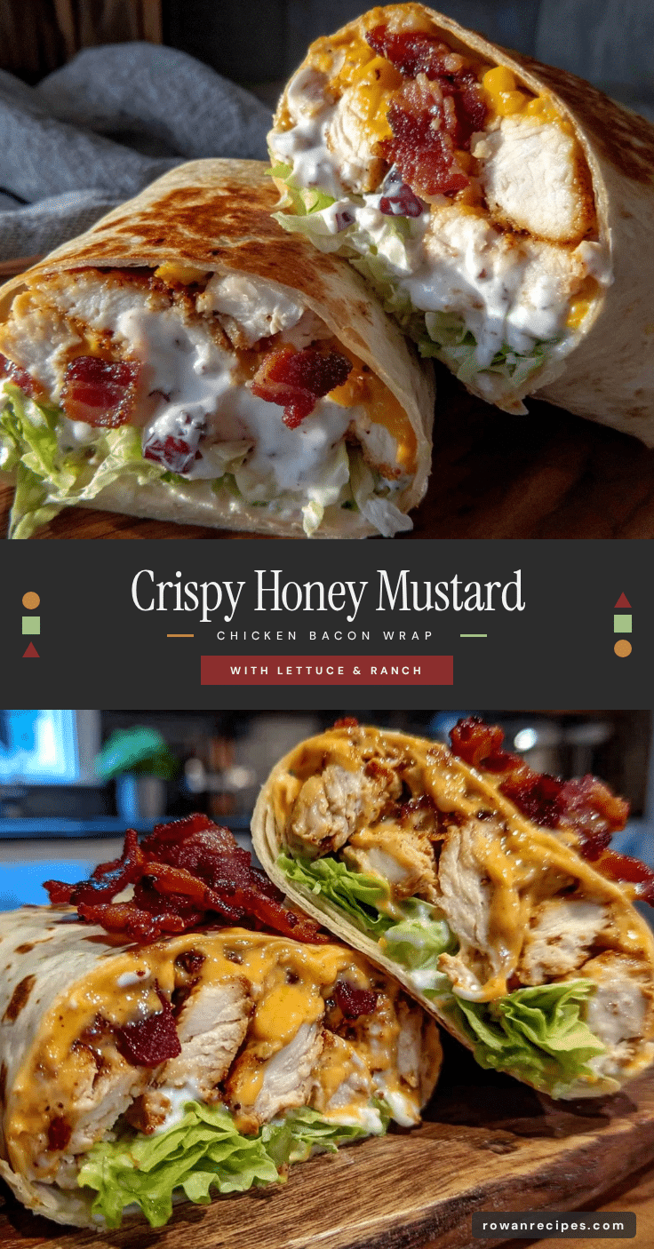 honey mustard chicken bacon ranch wrap recipe