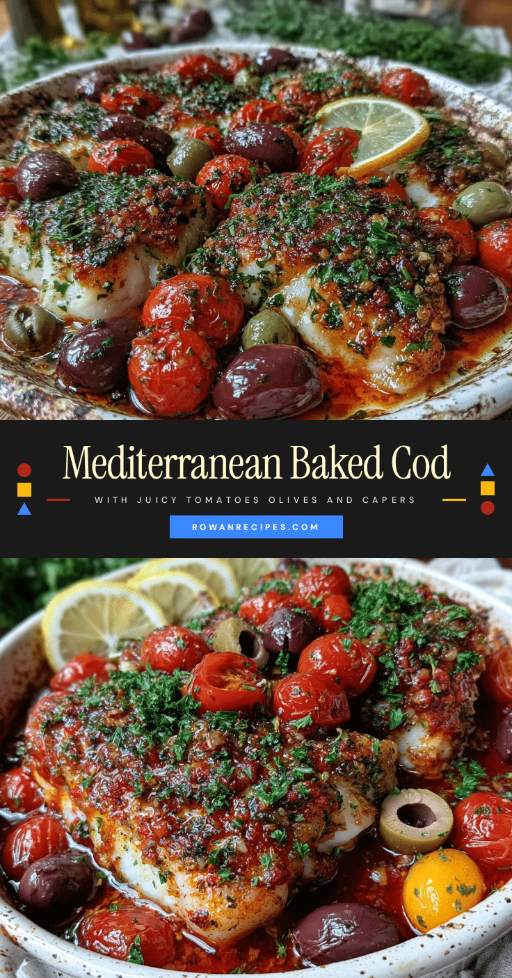 Mediterranean baked cod recipe