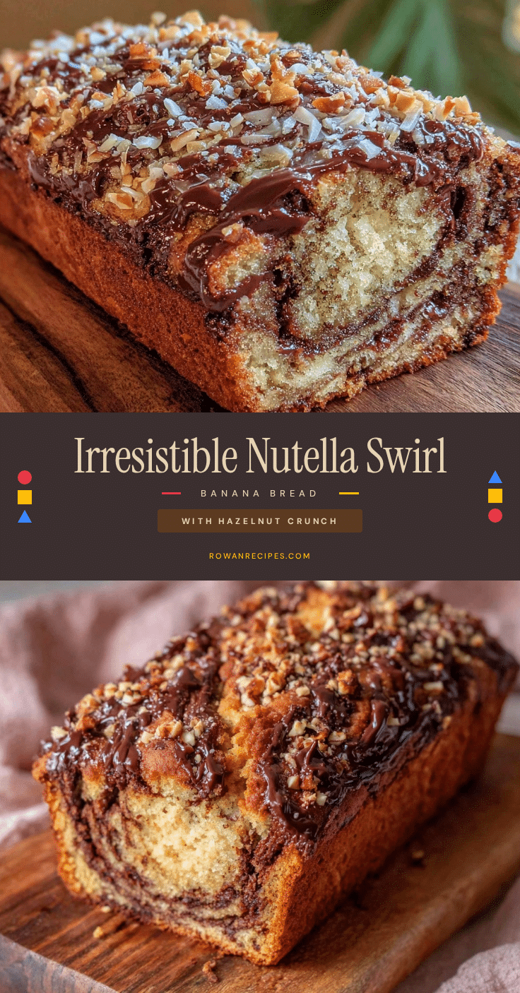 Nutella Swirl Banana Bread recipe