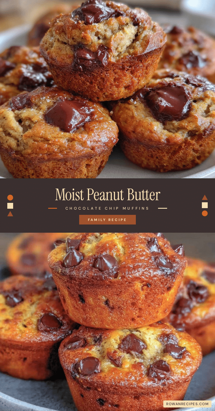 peanut butter chocolate chip banana bread muffins recipe
