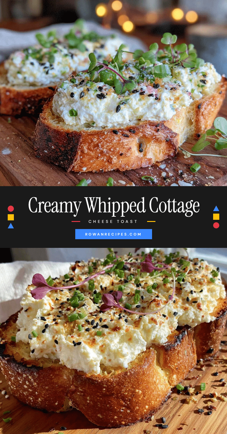 whipped cottage cheese toast recipe