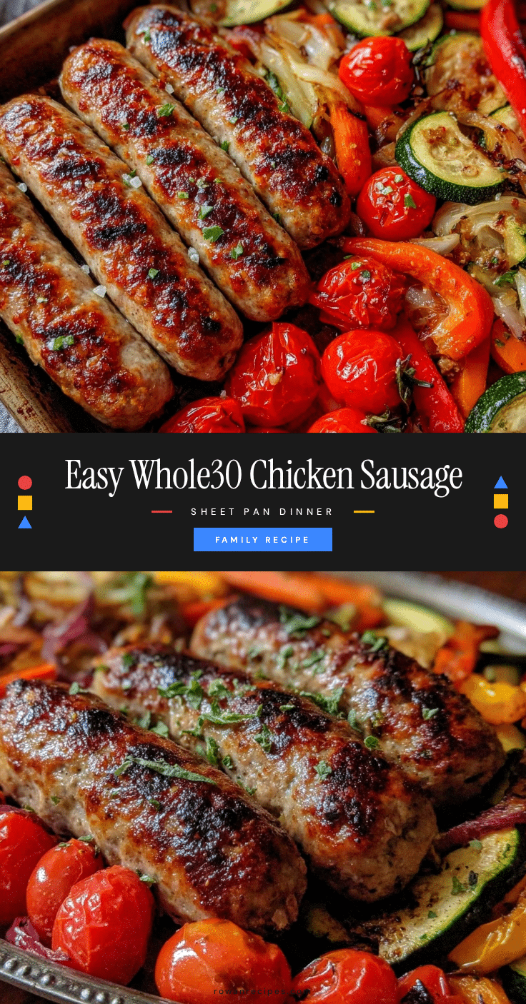 whole30 chicken sausage sheet pan dinner recipe