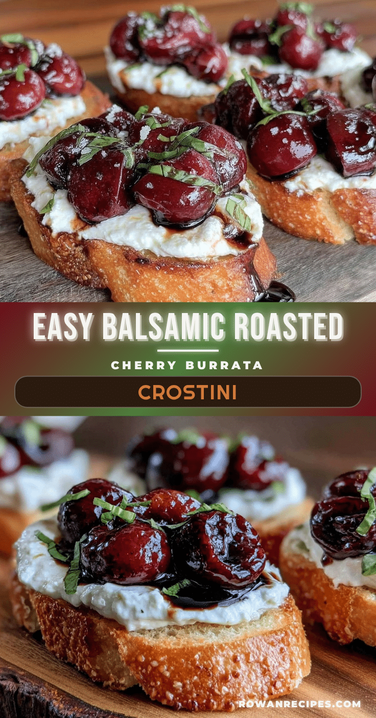 balsamic roasted cherry and burrata crostini recipe
