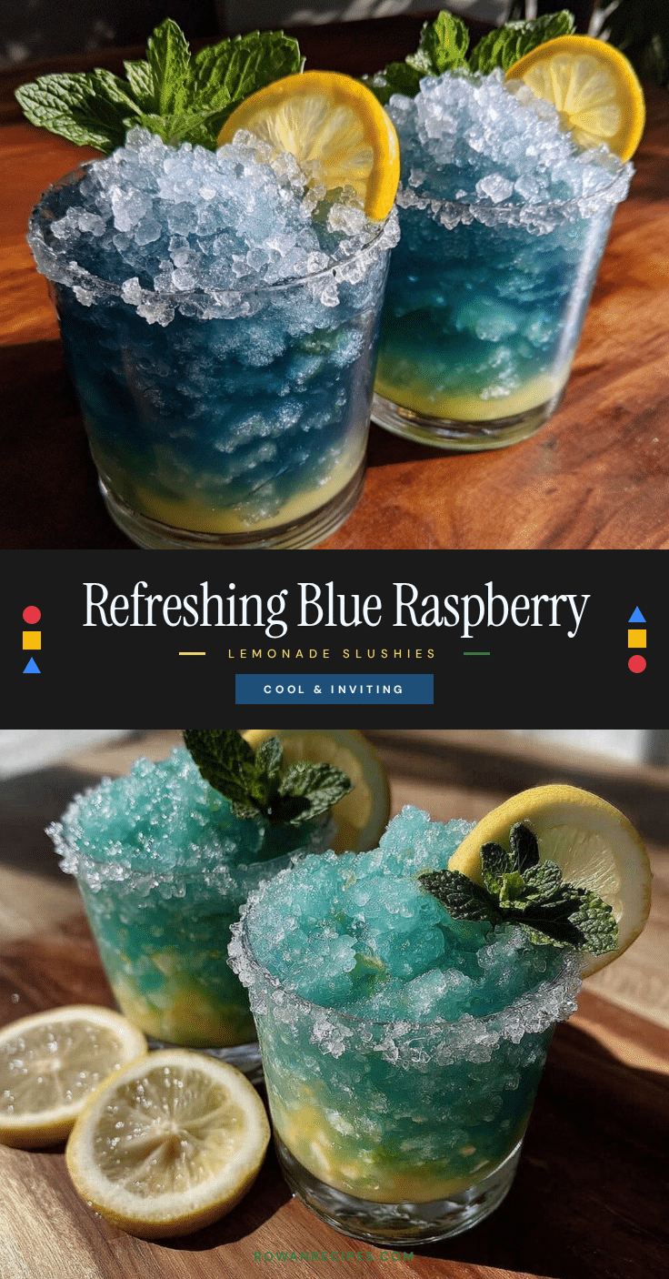 blue raspberry lemonade slushies recipe