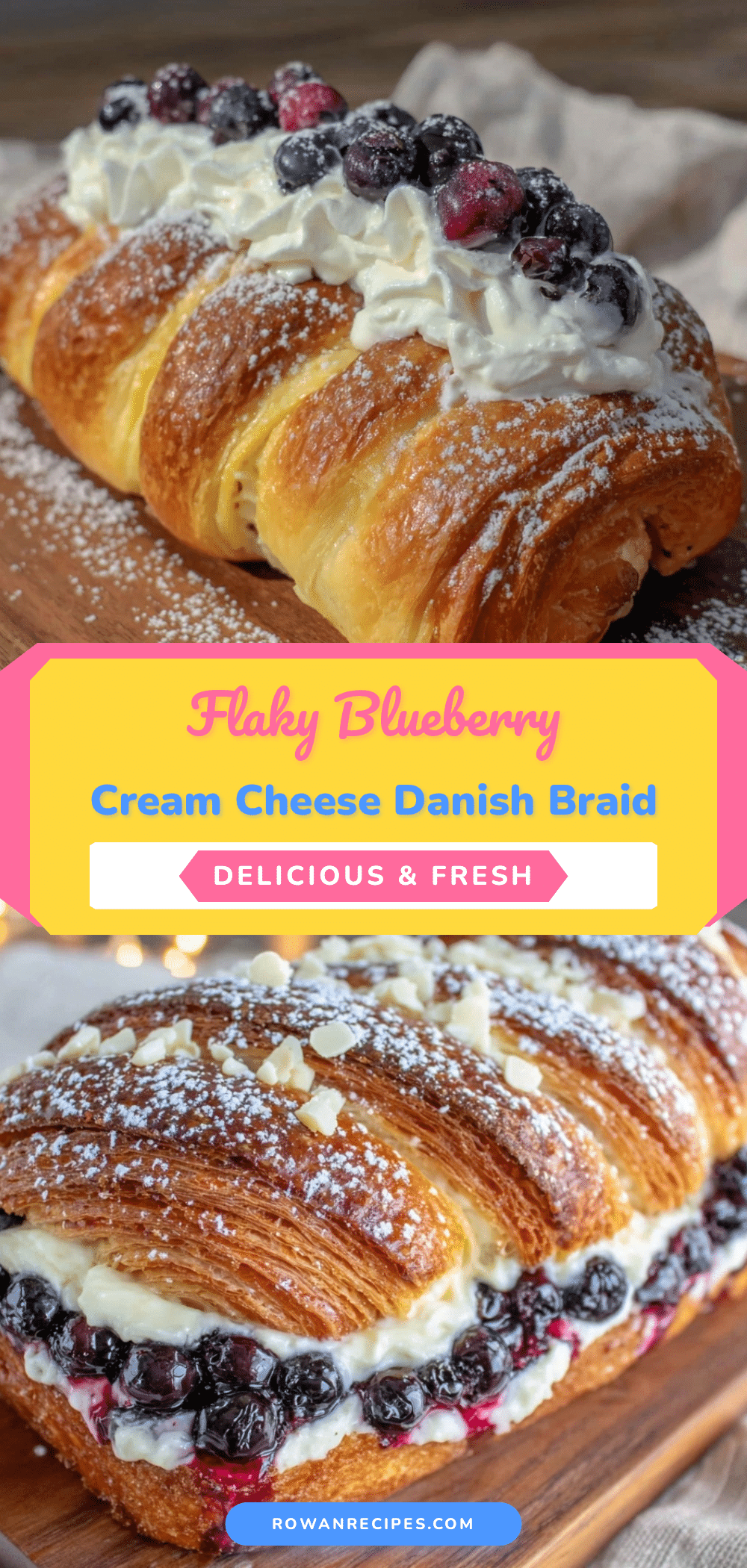 blueberry cream cheese danish braid recipe