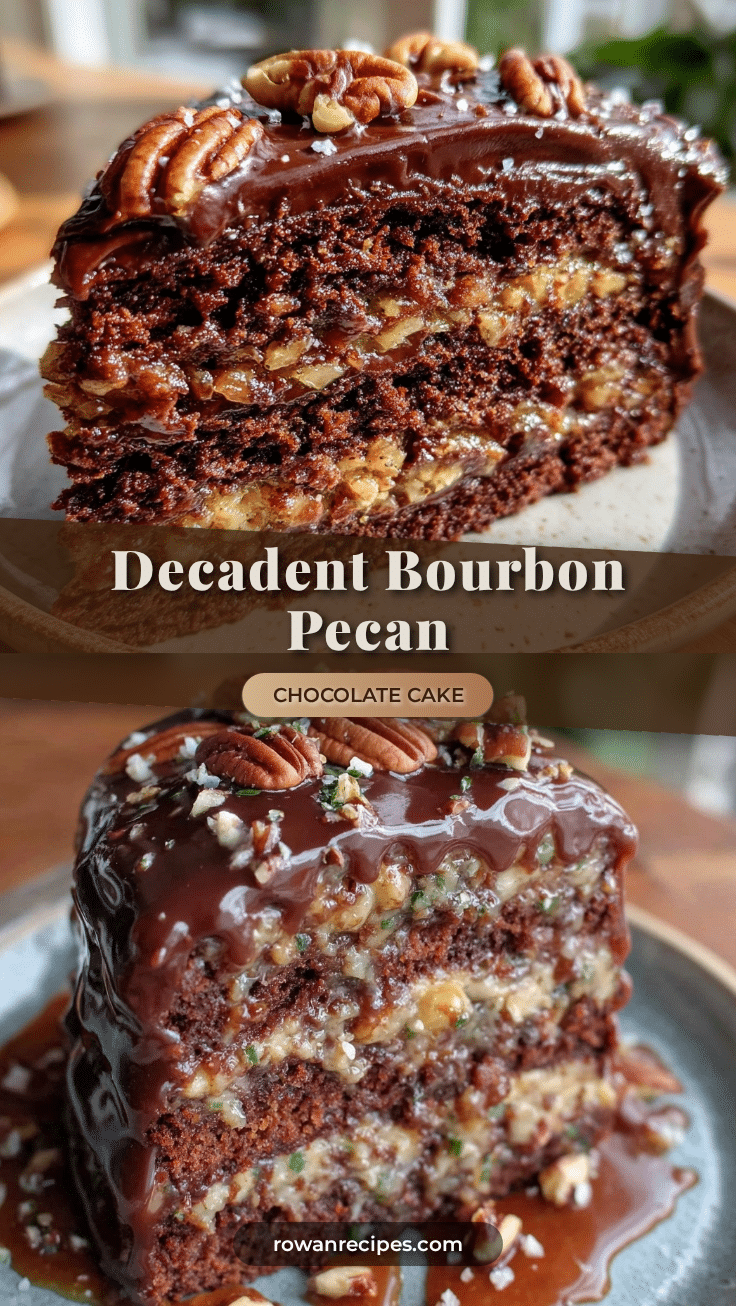 bourbon pecan chocolate layer cake recipe