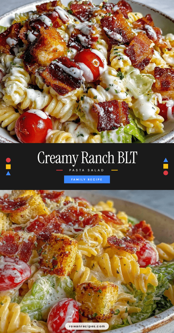 creamy BLT pasta salad recipe