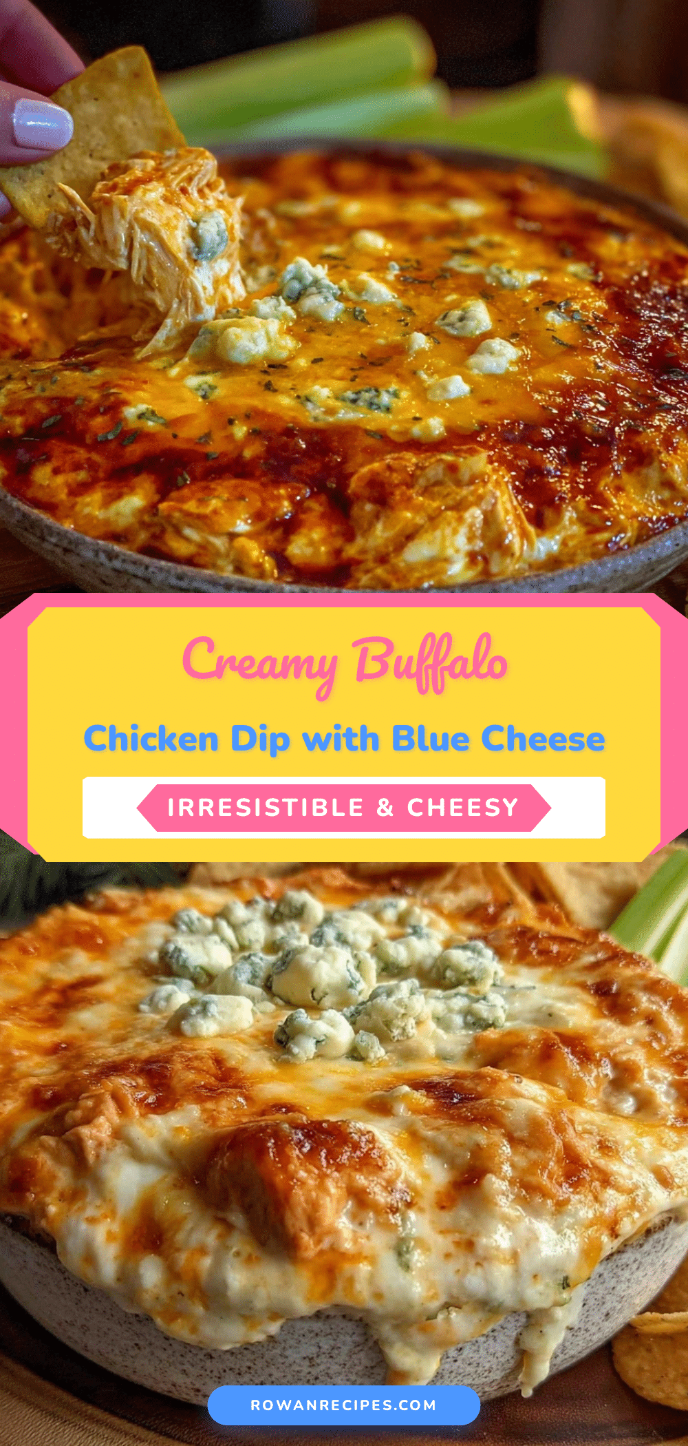 creamy buffalo chicken dip recipe