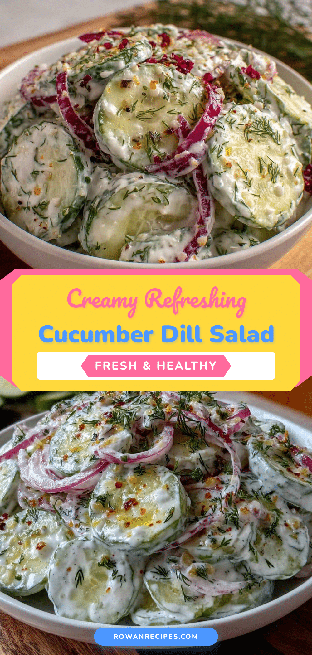 creamy cucumber dill salad recipe