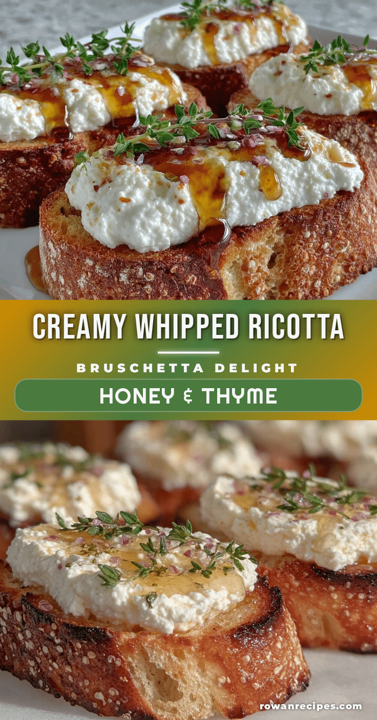 creamy whipped ricotta bruschetta recipe