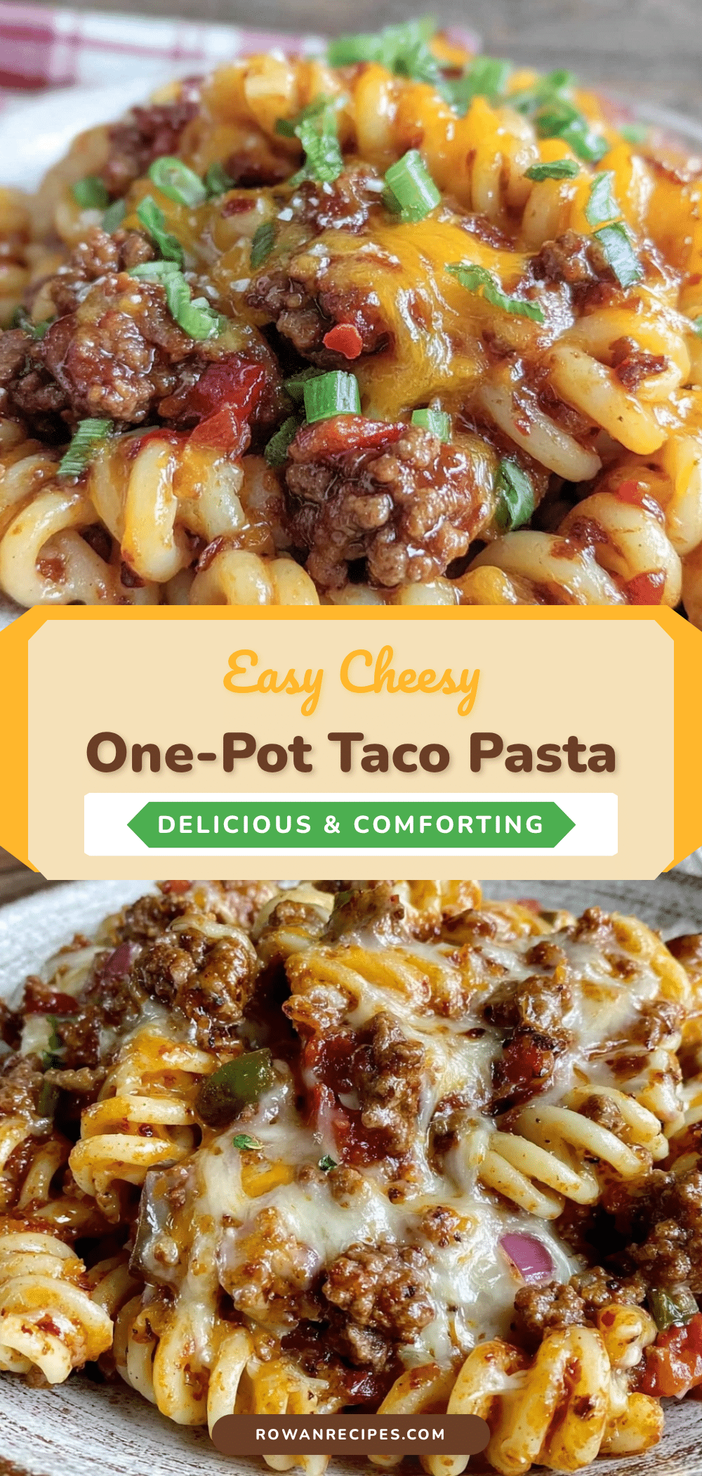easy cheesy one-pot taco pasta recipe