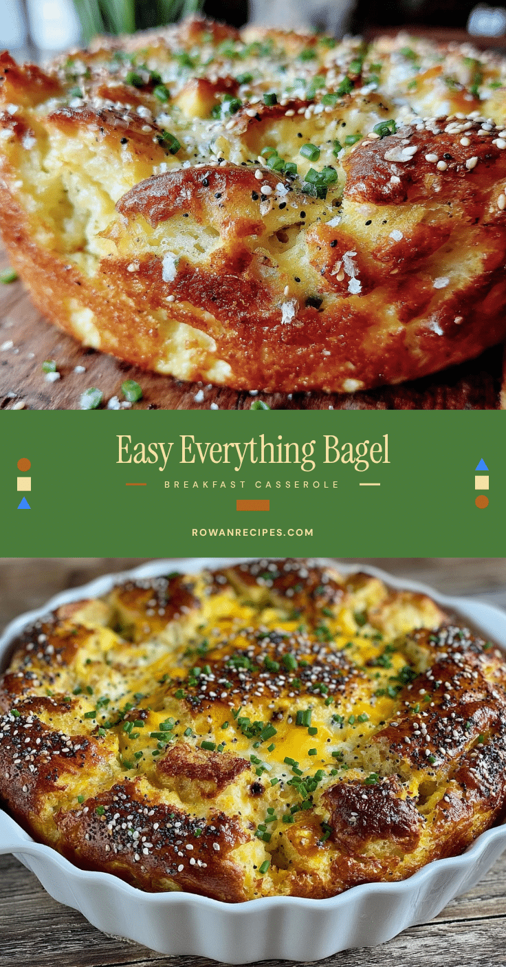 easy everything bagel breakfast casserole recipe