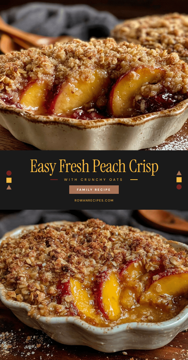 easy fresh peach crisp recipe