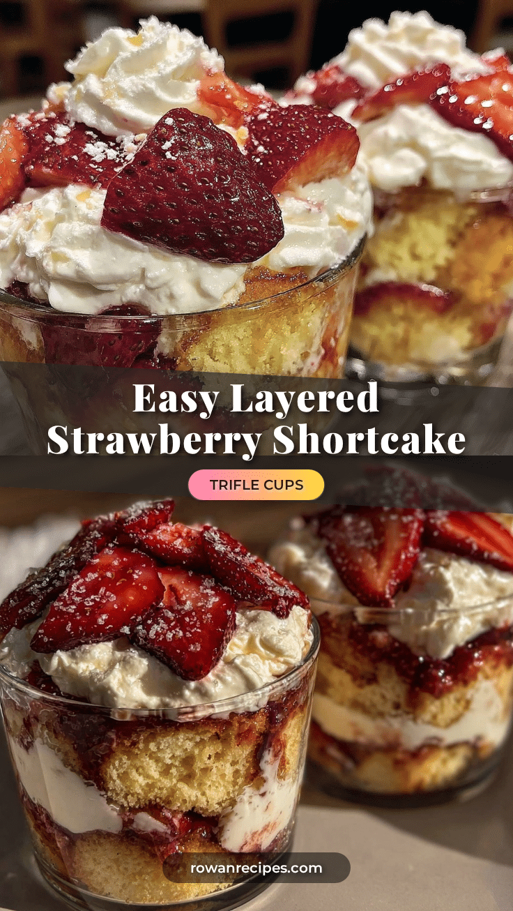 fluffy strawberry shortcake trifle cups recipe