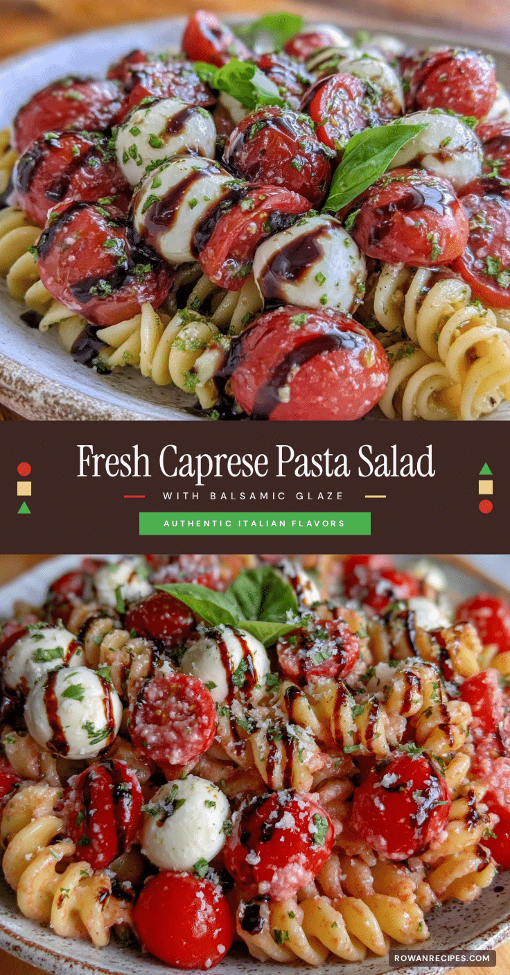 Fresh Caprese Pasta Salad recipe