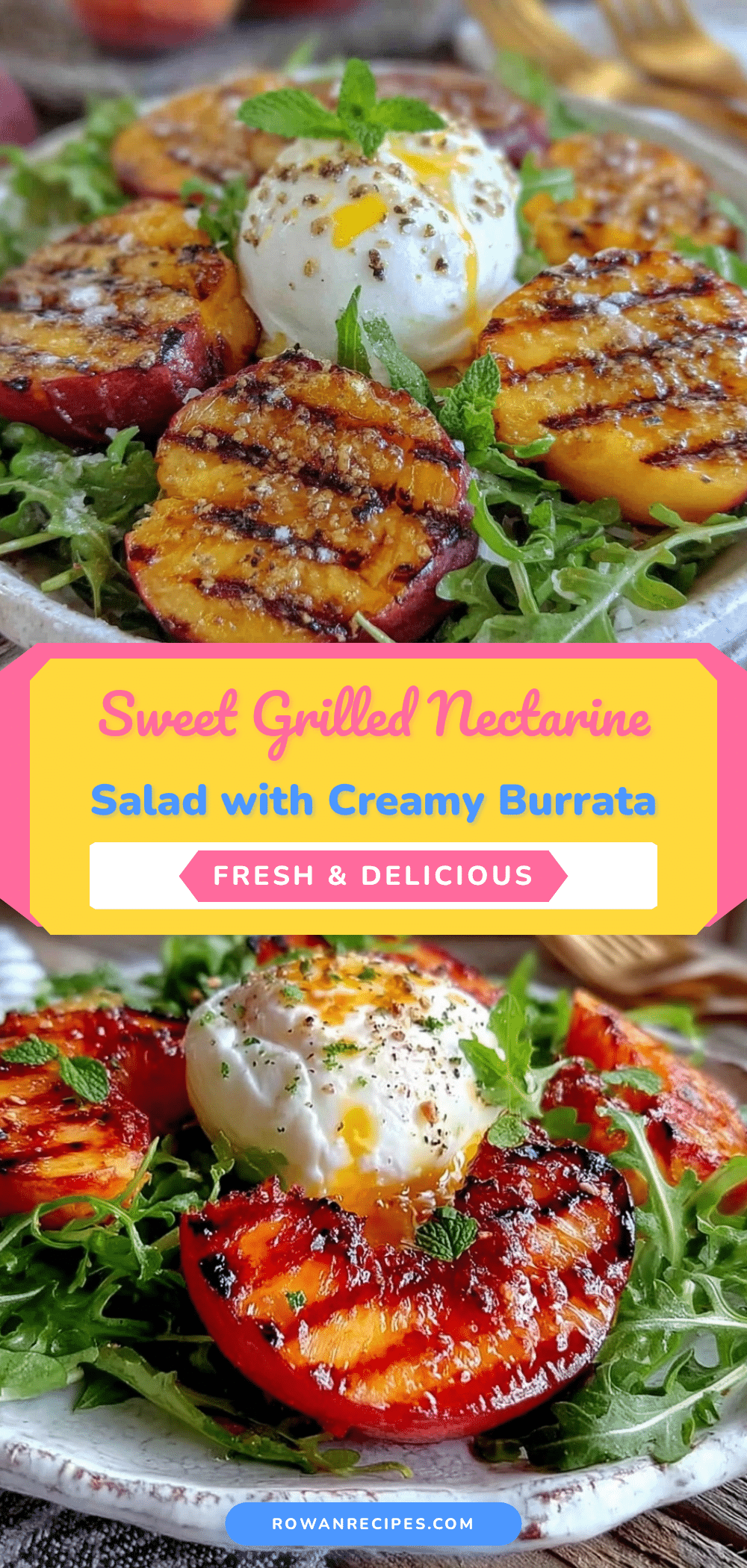 fresh grilled nectarine salad recipe