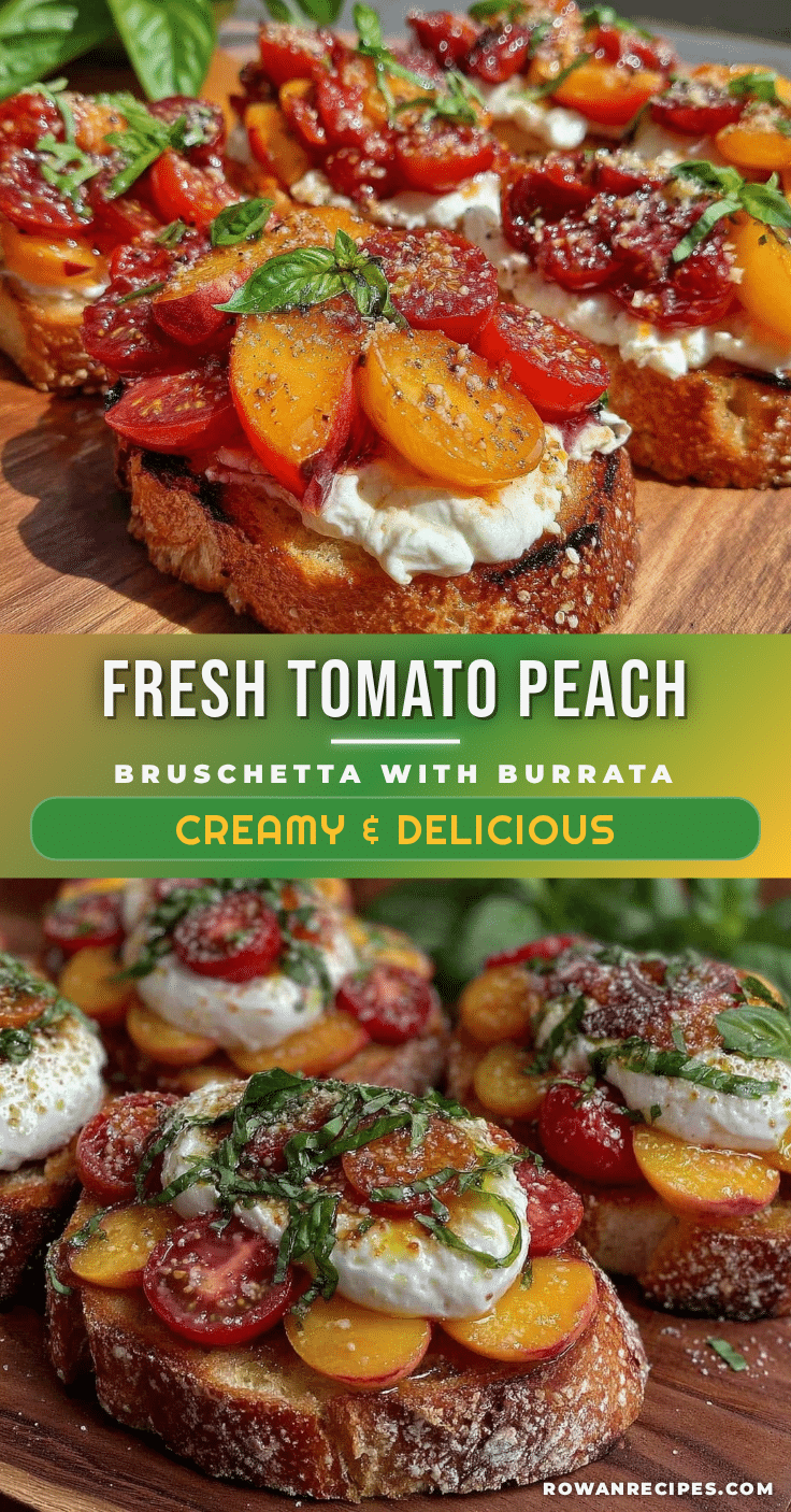 fresh tomato peach bruschetta recipe