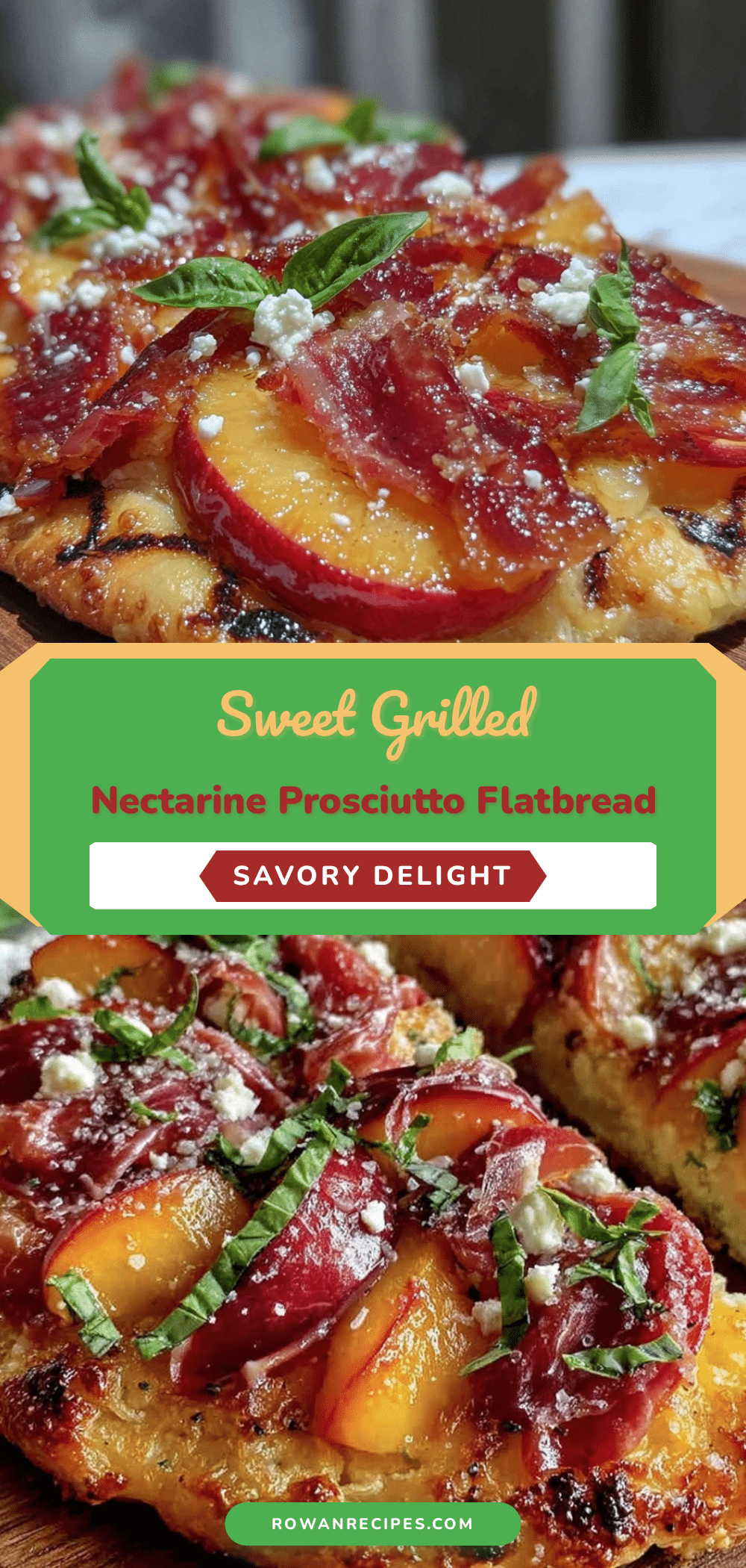 grilled nectarine and prosciutto flatbread recipe