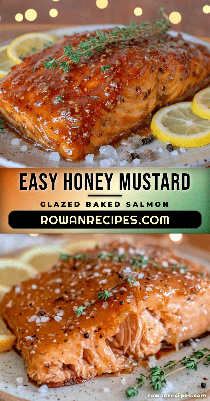 honey mustard glazed baked salmon recipe