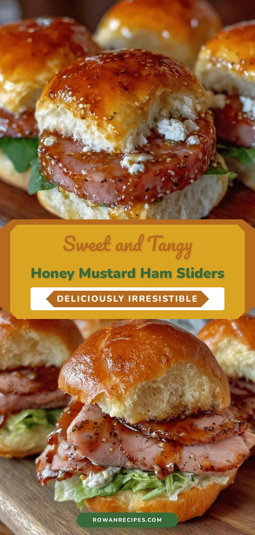 honey mustard glazed ham sliders recipe