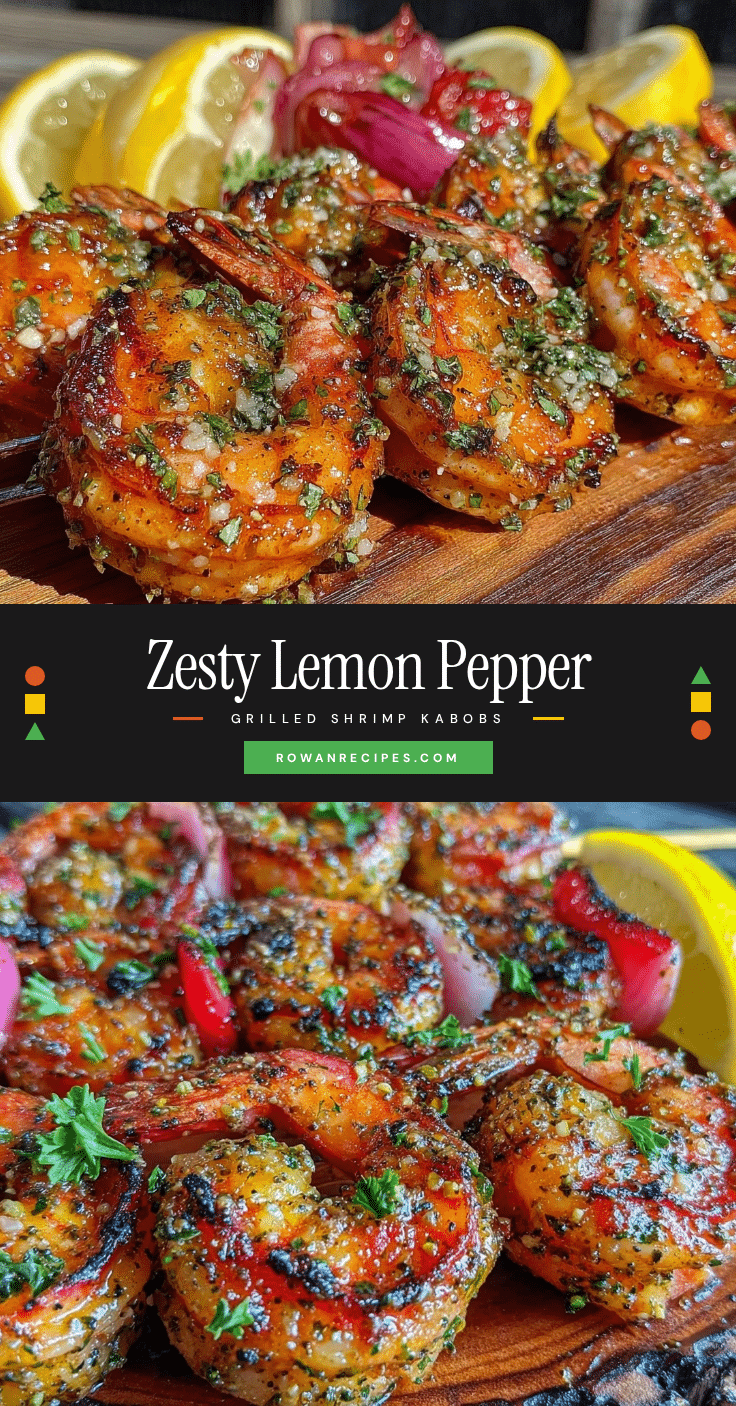 lemon pepper grilled shrimp kabobs recipe