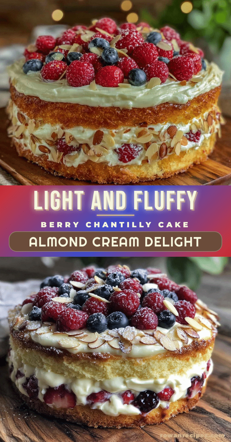 Light and Fluffy Berry Chantilly Cake recipe