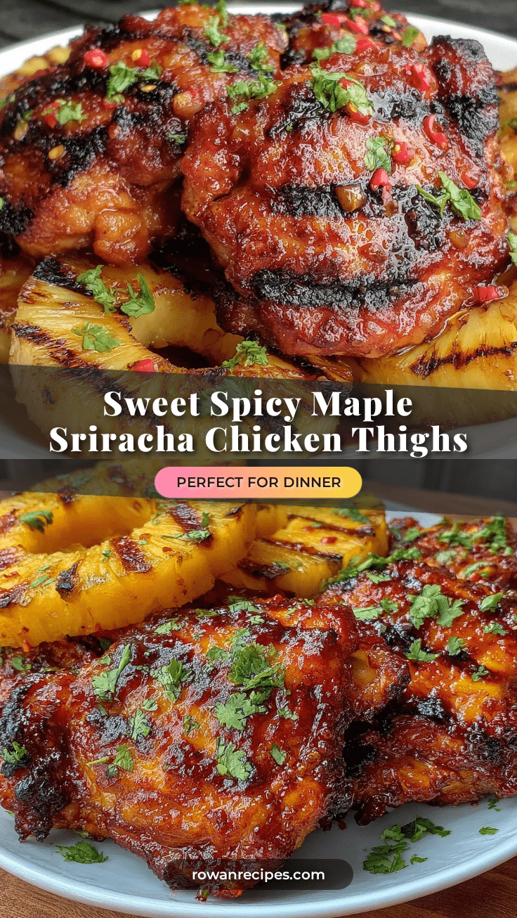 maple sriracha grilled chicken thighs recipe