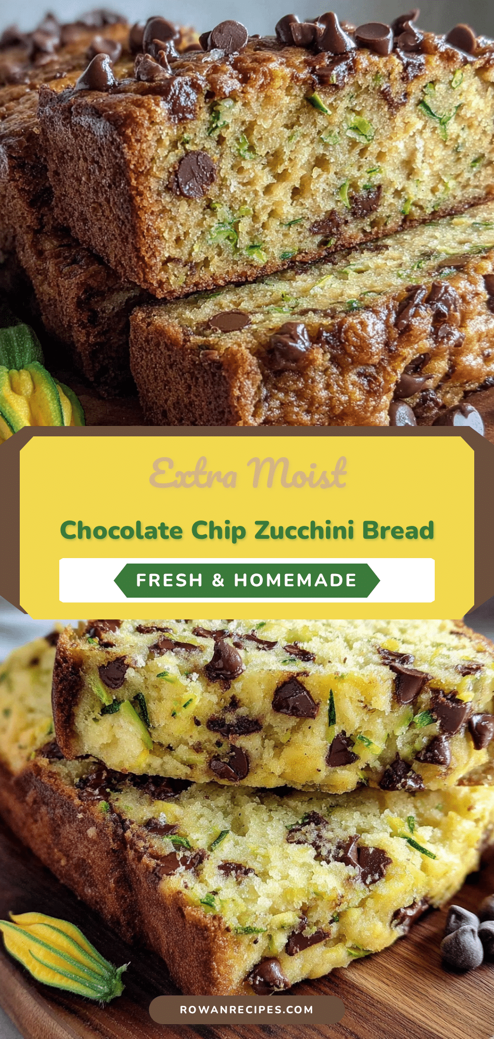 moist chocolate chip zucchini bread recipe