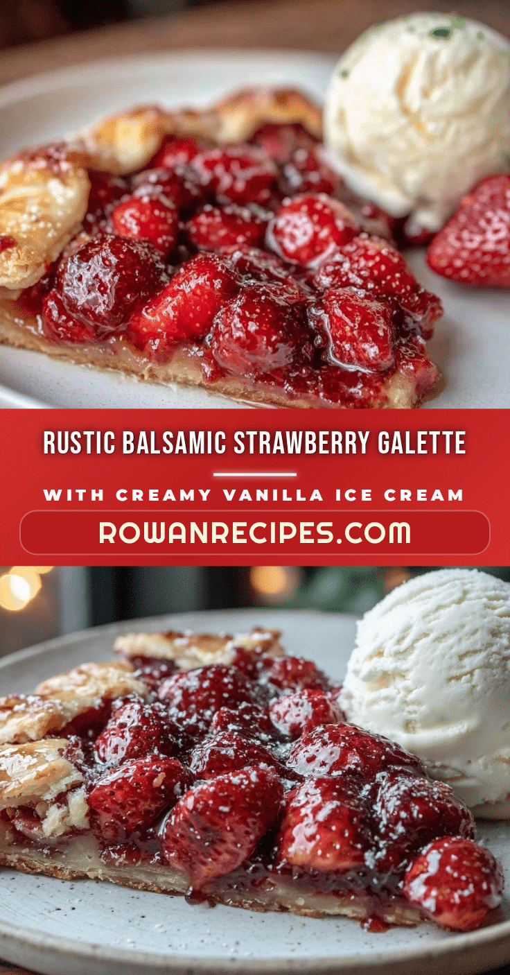 rustic balsamic strawberry galette recipe