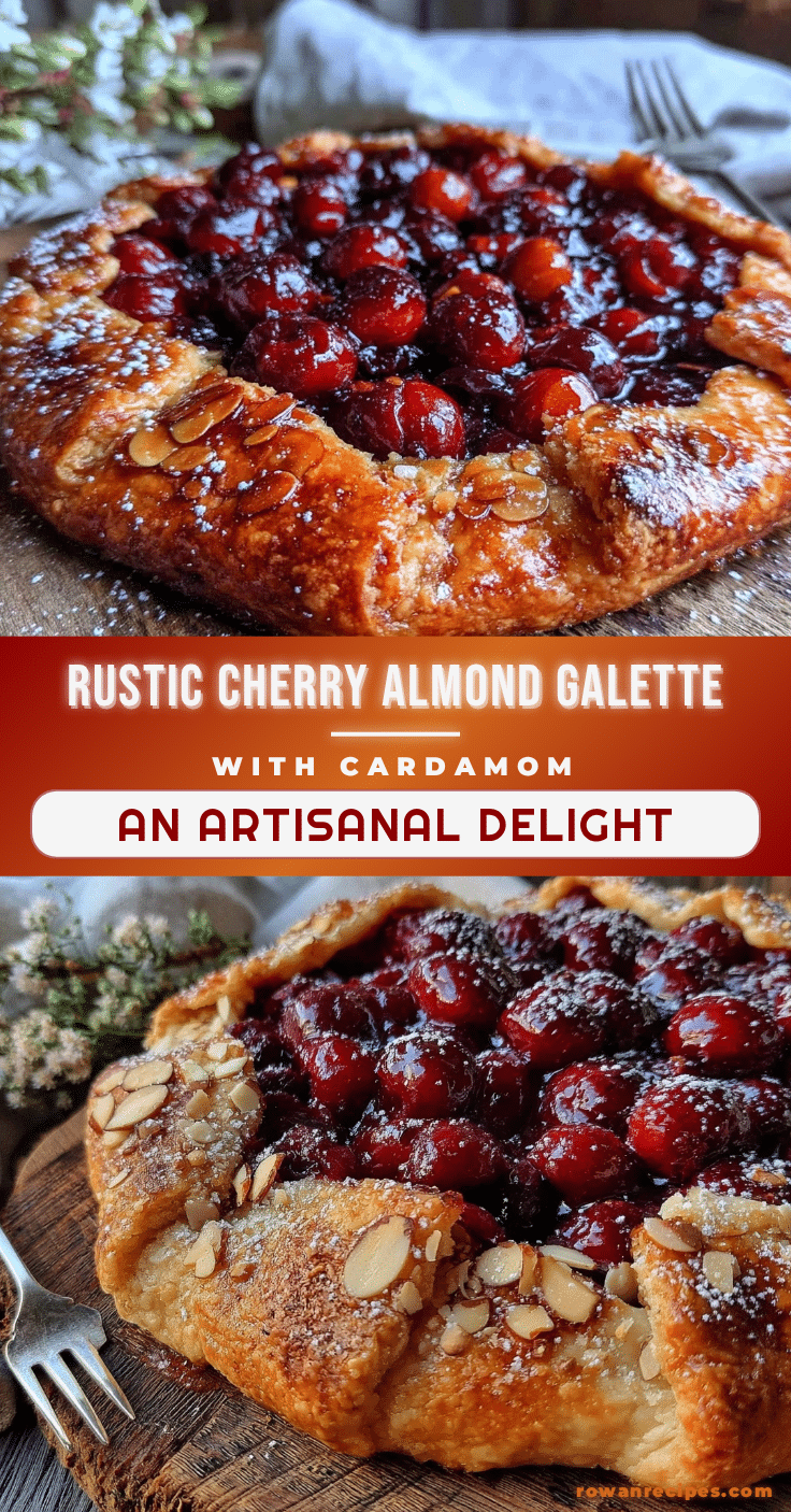 rustic cherry almond galette recipe