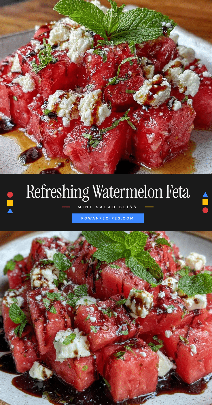 watermelon feta mint salad recipe