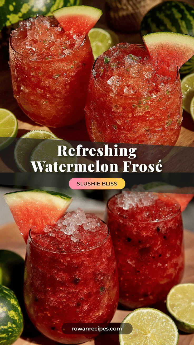 watermelon frosé slushie recipe