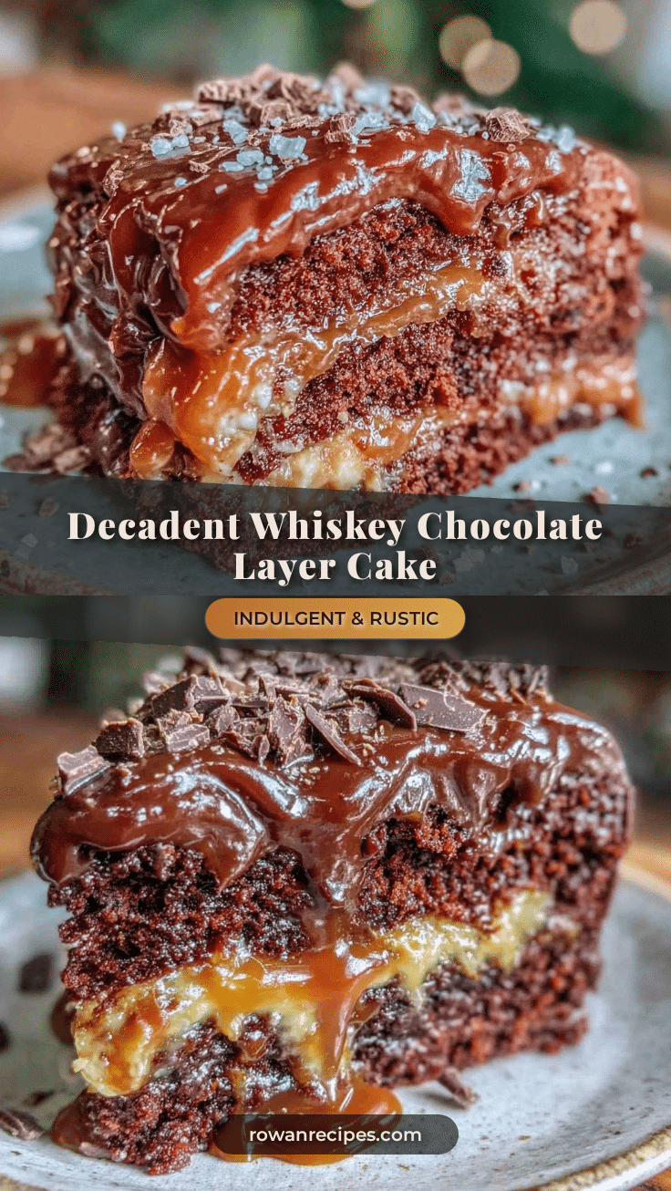 whiskey chocolate layer cake recipe