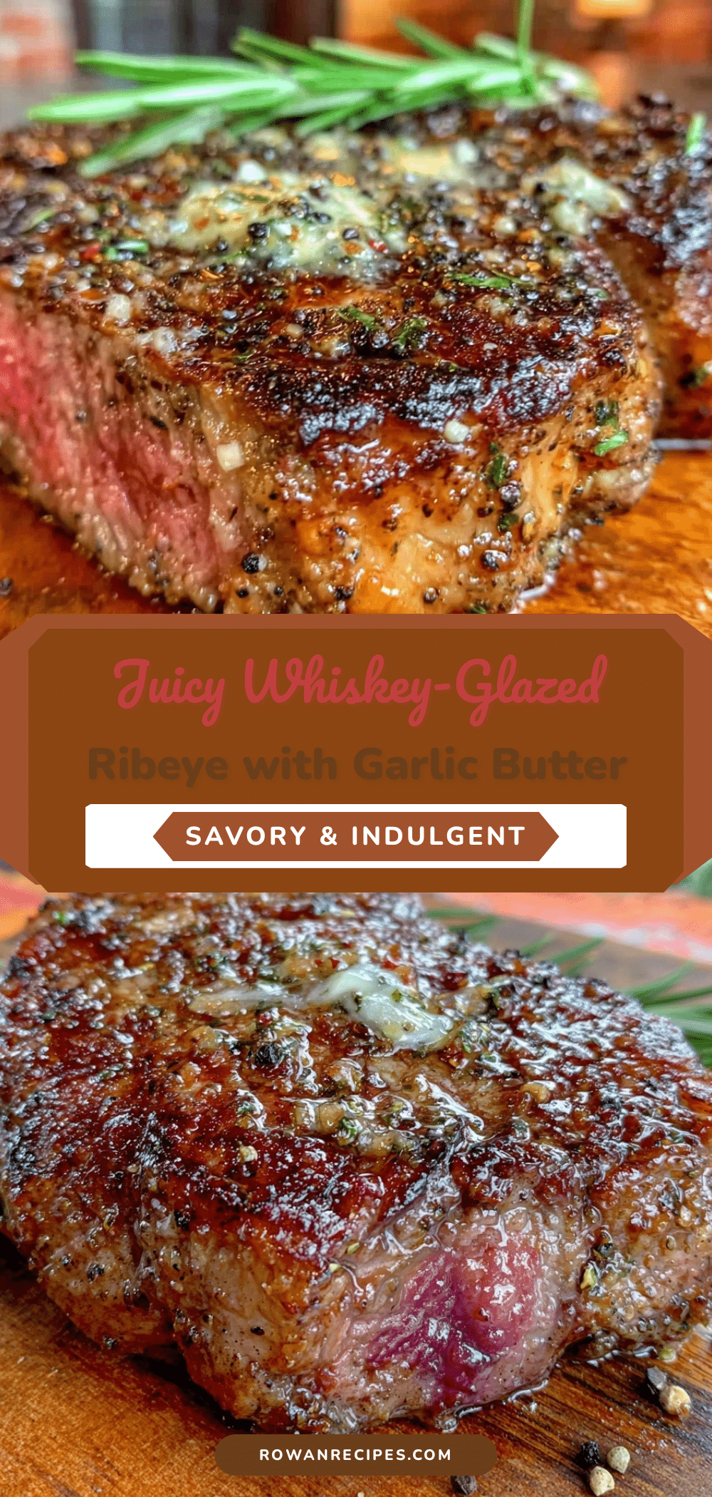 whiskey-glazed ribeye steak recipe