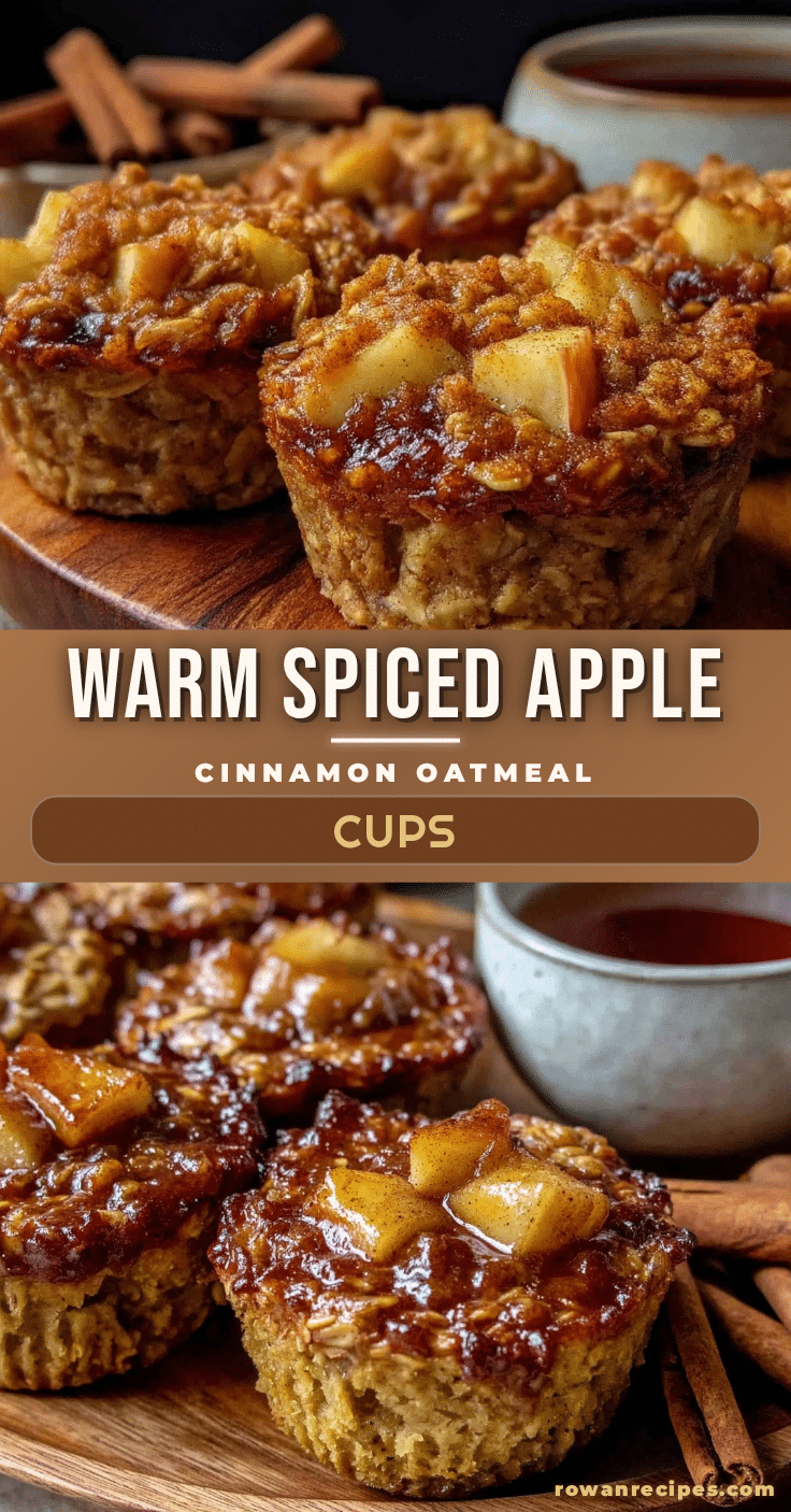 apple cinnamon baked oatmeal cups recipe