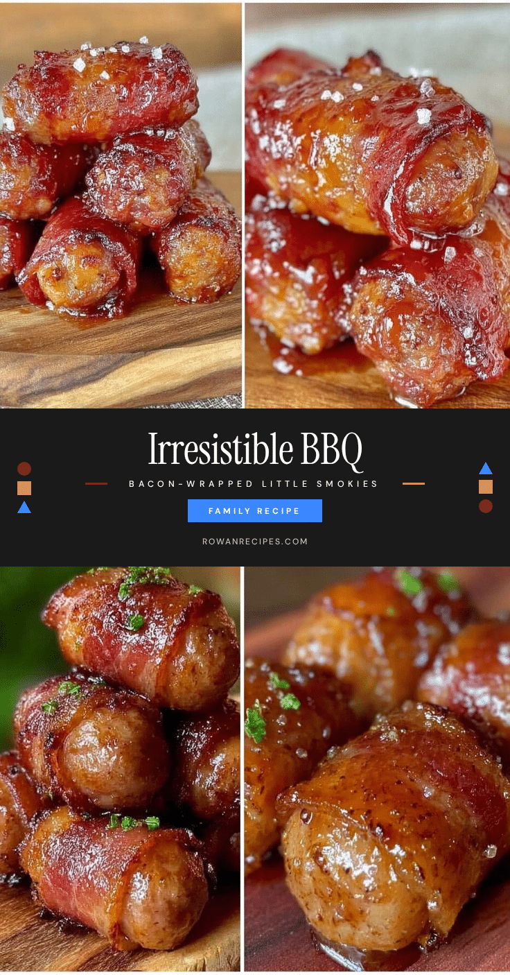 BBQ bacon-wrapped little smokies recipe