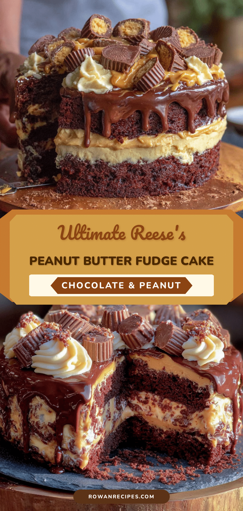 best reeses peanut butter cup layered chocolate fudge cake recipe