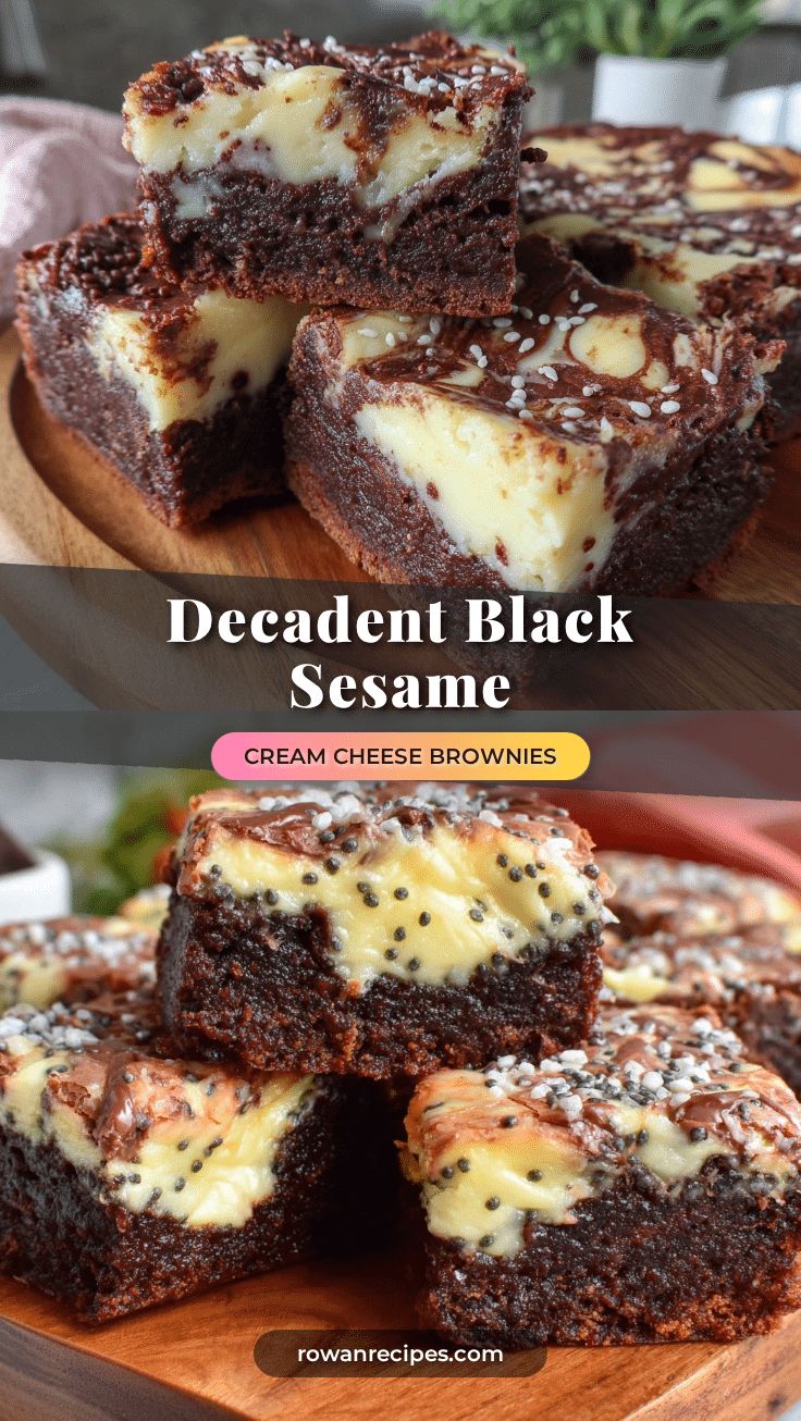 black sesame cream cheese spider web brownies recipe