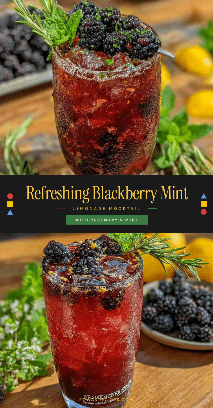 blackberry mint lemonade mocktail recipe
