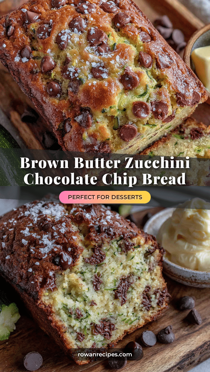 Brown Butter Zucchini Chocolate Chip Bread recipe