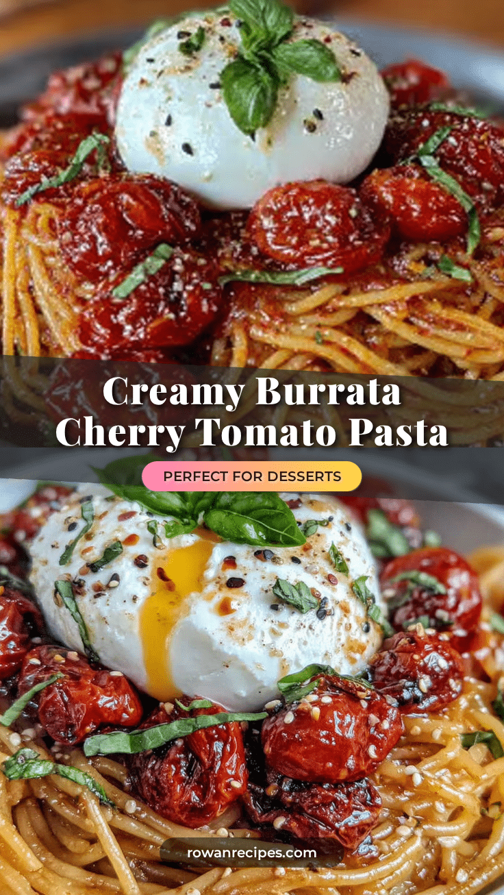 creamy burrata cherry tomato pasta recipe