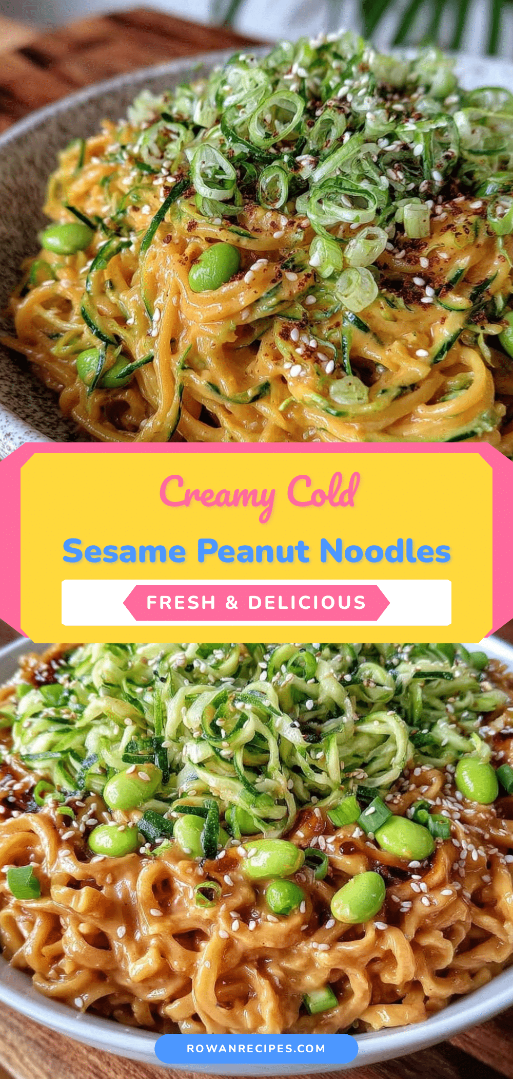 creamy cold sesame peanut noodles recipe