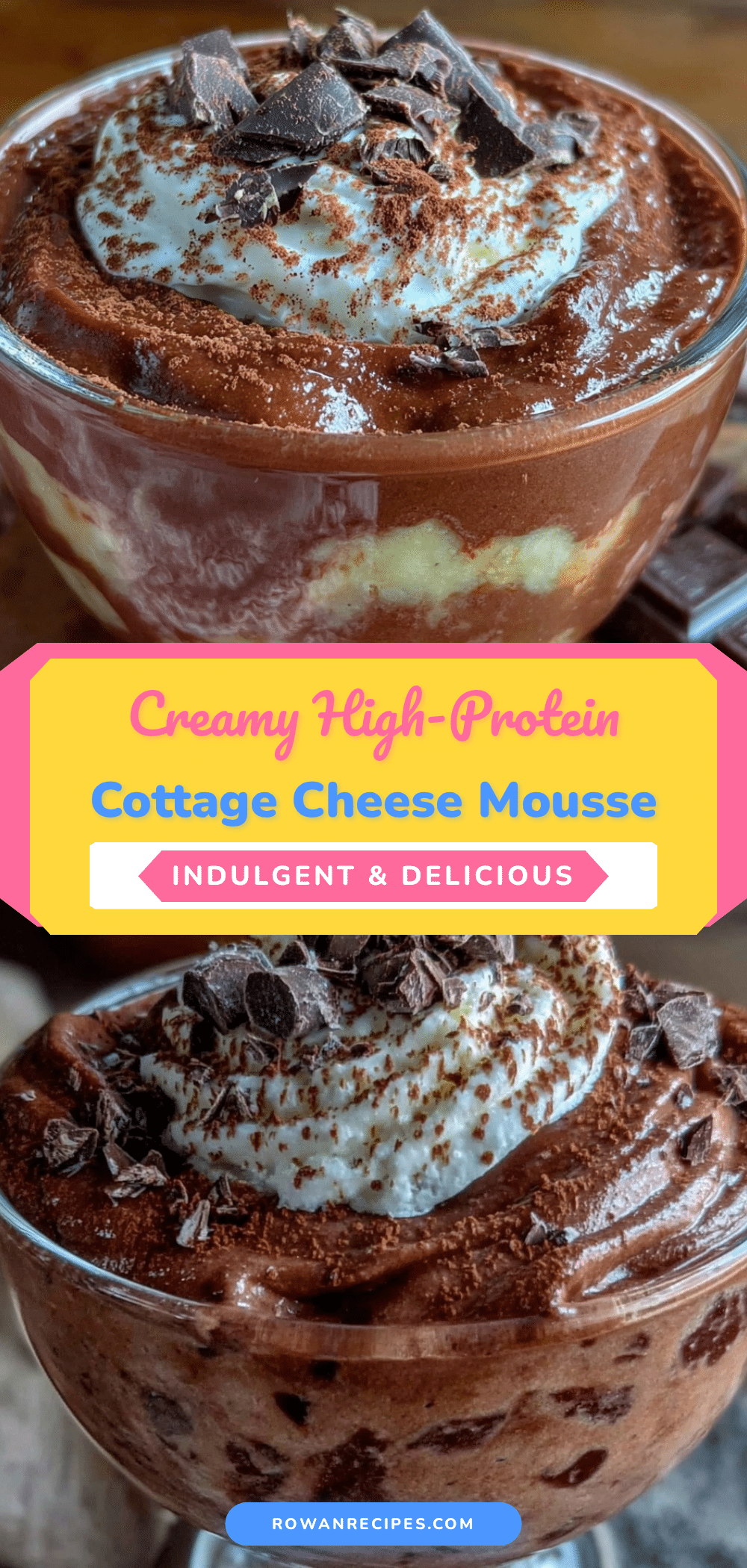 creamy high-protein cottage cheese chocolate mousse recipe