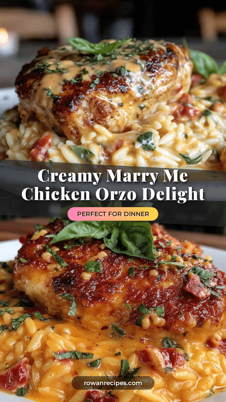 creamy marry me chicken orzo recipe