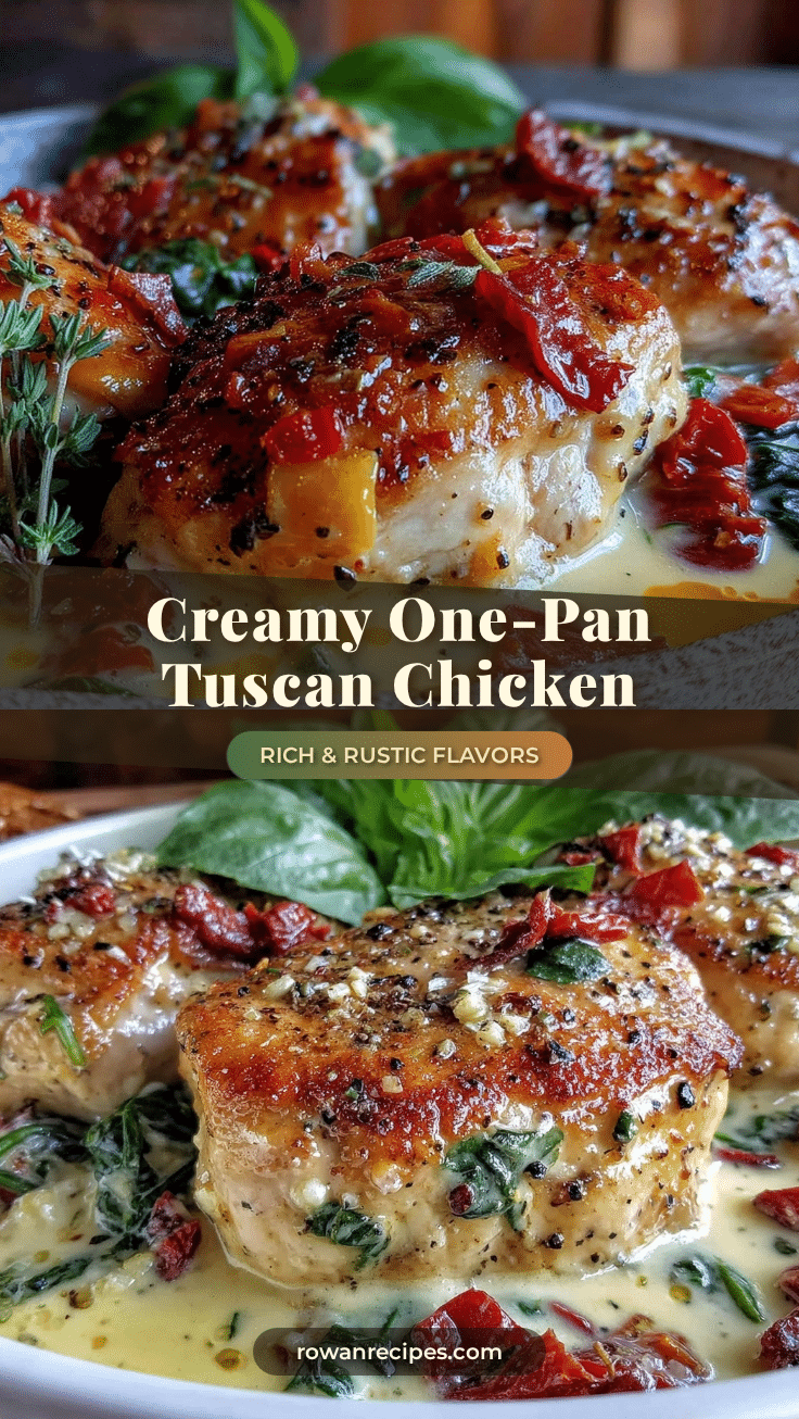 creamy one-pan tuscan chicken recipe