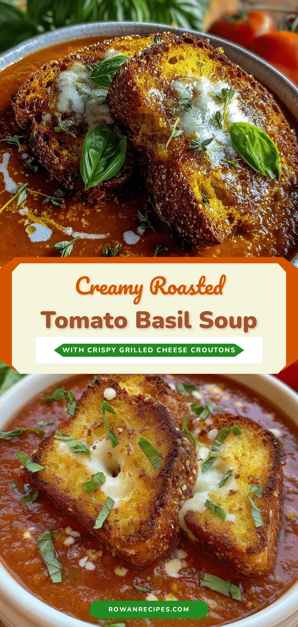 creamy roasted tomato basil soup recipe