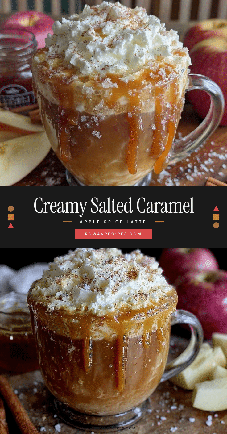 creamy salted caramel apple spice latte recipe