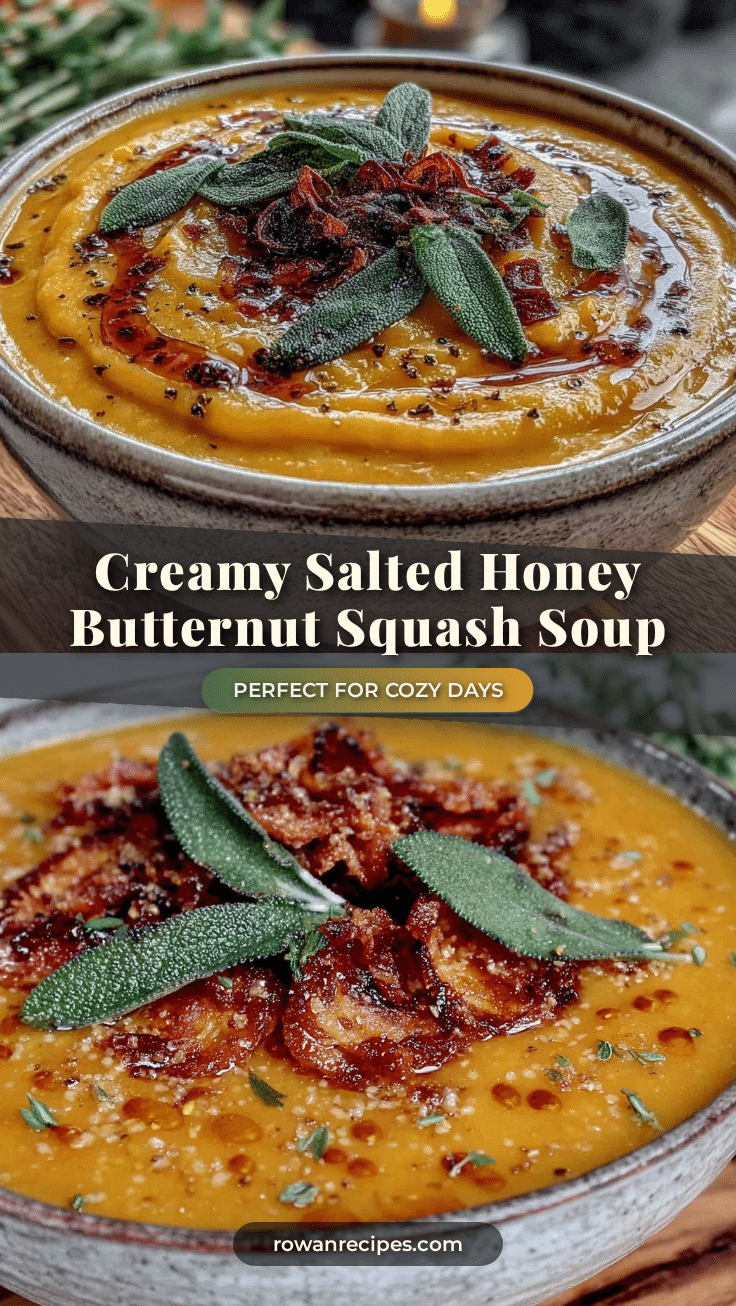 creamy salted honey butternut squash soup recipe