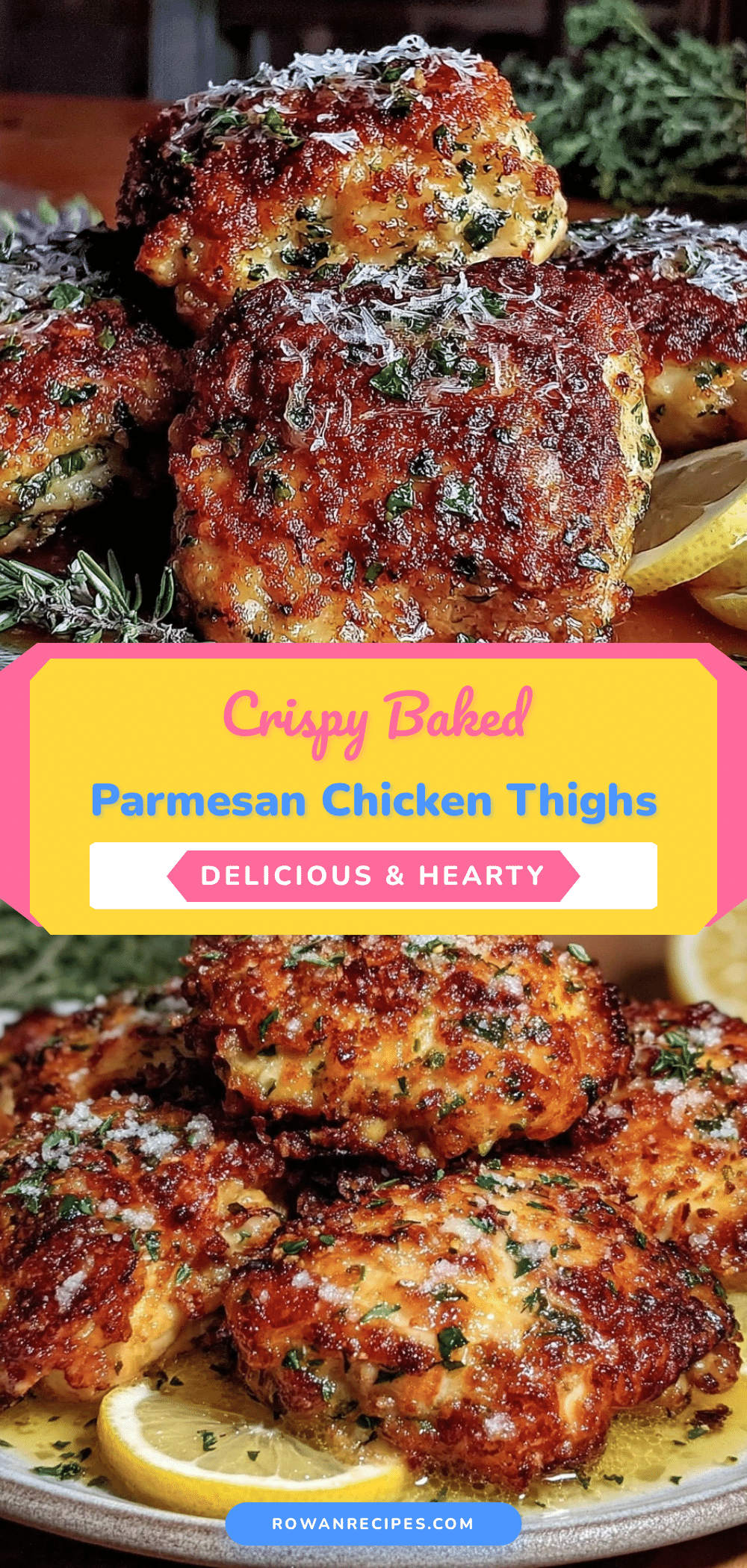 crispy baked parmesan chicken thighs recipe